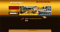 Desktop Screenshot of hostel-az.cz